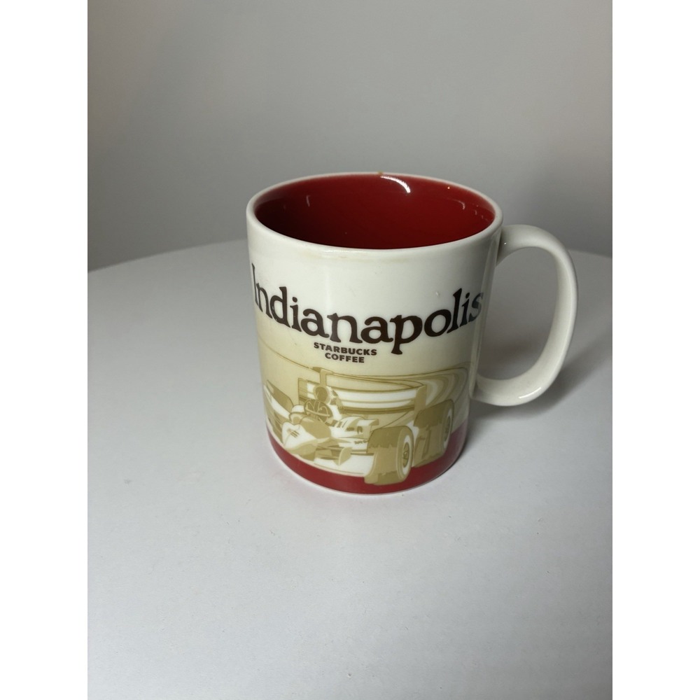 Starbucks Indianapolis Indiana Nascar Cup Coffee Mug Collector Icon Series 16oz